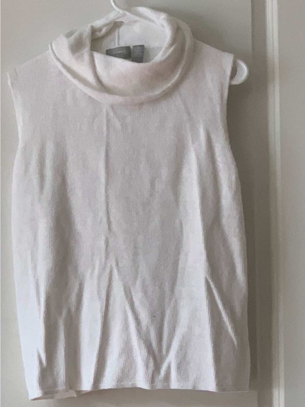 Old Navy White Sleeveless Cowl Neck Sweater